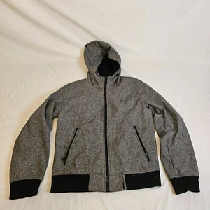Levis Soft Shell Jacket Men’s Size Small Gray Hooded Full Zip Outdoors - Picture 1 of 16