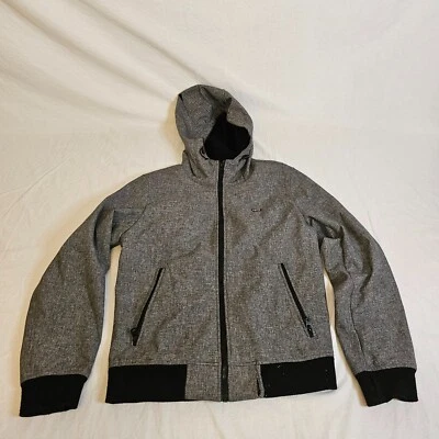 Levis Soft Shell Jacket Men’s Size Small Gray Hooded Full Zip Outdoors - Image 1 of 4