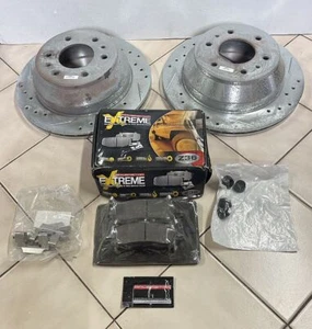 PowerStop Rear Rotors AR8647X W/Z36 Extreme Pads For 02-09 Envoy Trail Blazer - Picture 1 of 15