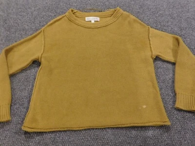 Chelsea & Theodore Womens Sweater Extra Small Gold Green pullover - Image 1 of 4