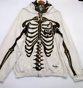 Chaqueta con Capucha Pepe Jeans London Estampado Esqueleto Blanca y Oliva 2XL - Imagen 1 de 18