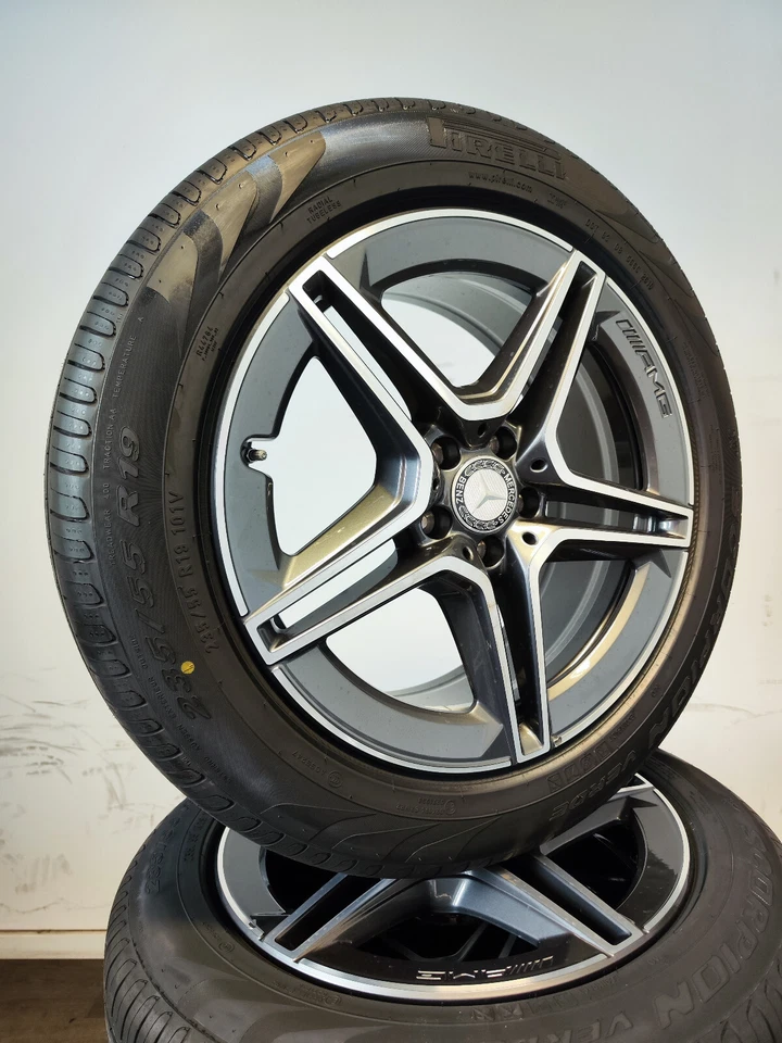 4 Sommerräder 235 55 R19 Mercedes GLC X253 W253 19" AMG Alufelgen NEU - Bild 1 von 3