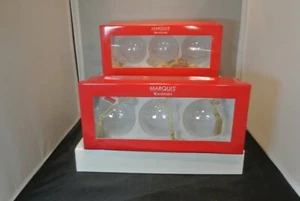 Lot Of 2 Marquis By Waterford Christmas Ornaments - Picture 1 of 3