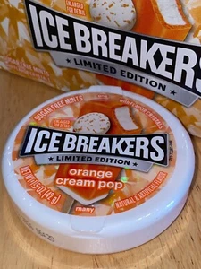 4 pack - LIMITED EDITION Ice Breakers ORANGE CREAM POP Mints 1.5 oz Discontinued - Picture 1 of 5