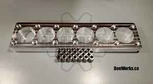 Torque Plate for Nissan Skyline RB25 RB26 DETT Engine 90mm Max Bore by DeeWorks - Bild 1 von 4