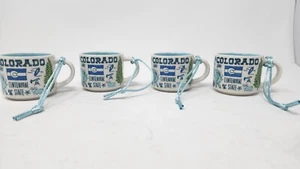 STARBUCKS Colorado 2023 Been There Series Mini Ornmnt Mug Espresso Cup 2oz (4 ) - Picture 1 of 6
