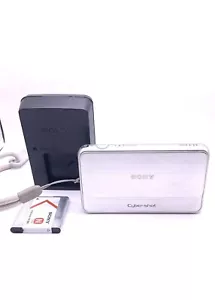 【NEAR MINT】SONY DSC-T99 Digital Camera Silver Cyber Shot From Japan - Picture 1 of 8