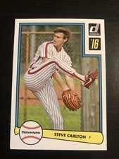 Steve Carlton 2016 Panini Donruss 1982 Design #D82-50 Phillies HOF