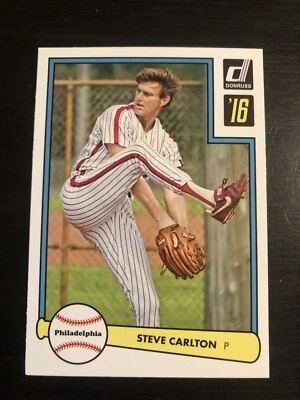 Steve Carlton 2016 Panini Donruss 1982 Design #D82-50 Phillies HOF - Image 1 of 2