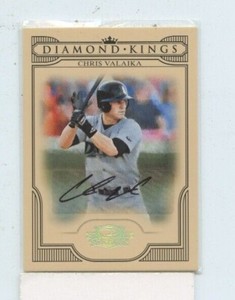 CHRIS VALAIKA 2008 Donruss Threads Diamond Kings Signatures Auto #D /500