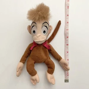 "Chaleco sombrero Canasa marrón mono relleno de 9"" pellets de felpa Aladdin Abu de colección de los años 90" - Imagen 1 de 7