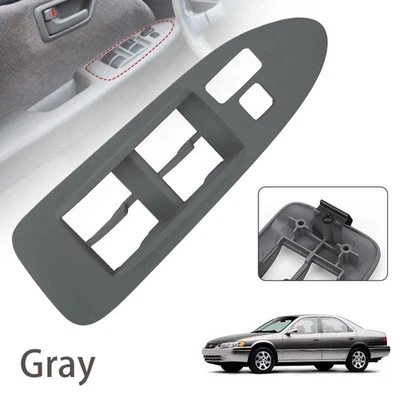 Panel de bisel de ajuste de interruptor maestro de ventana gris para Toyota Camry CE LE XLE 1997-2001 Foto 1 de 4