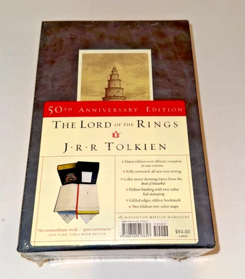 Lord of the Rings 50th Anniversary Edition / JRR Tolkien / Hardcover / Slipcase Foto 1 de 4