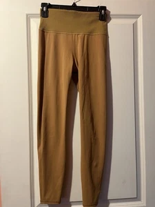Vuori Elevation Leggings Damen Small Gold Gelb/Braun Skinny Ankle High Rise - Bild 1 von 12