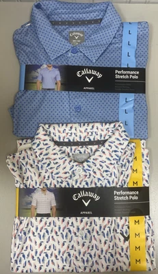 Polo elástico de rendimiento para hombre CALLAWAY tallas y patrones surtidos nuevo con etiquetas Foto 1 de 4