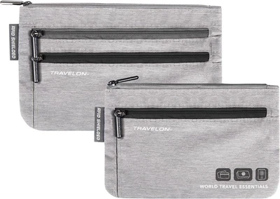 Travelon World Travel Essentials Set of 2 Currency and Passport Organizers - Image 1 of 4