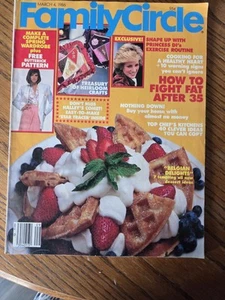 Family Circle March 4, 1986, Princess Diana, Belgian Delights - Picture 1 of 6
