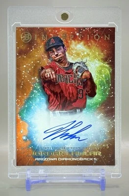Jordan Lawlar 2022 Bowman Inception Primordial Prospect ORANGE Auto #24/25 SSP - Image 1 of 3