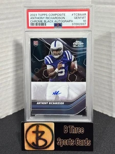ANTHONY RICHARDSON 2023 Topps Composite #TCBAAR Chrome Black Auto RC PSA 10 A929 - Picture 1 of 4