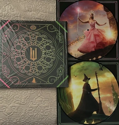 Wicked The Soundtrack Picture Disc Double Vinyl Exclusive Cover with Poster - Image 1 of 4