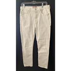 Everlane Damskie Slim Skinny Jeans Białe Stretch 5 kieszeni Denim L