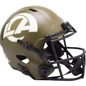 LA Rams Salute To Service Replica Football Helmet