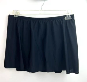Slim Shaper Size 10 Swim Skirt Attached Tummy Control Built-In brief Black - Picture 1 of 6