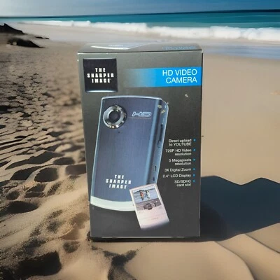 Sharper Image HD-110 Camcorder with 3X Digital Zoom and 2.4 Inch LCD Gray NEW - Image 1 of 4