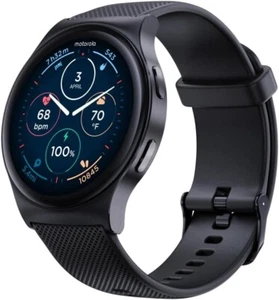 Motorola Moto Watch 120 36.3mm Smartwatch with Heart Rate Monitor - Black - Picture 1 of 8