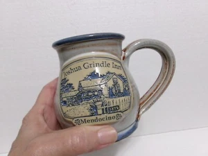 Taza de café Joshua Grindle Inn Mendocino Deneen azul cerámica 12 oz lanzada a mano - Imagen 1 de 11