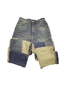 Brooklyn Express VINTAGE 1990’s Patchwork Jeans Girls 16 NWT - Picture 1 of 12