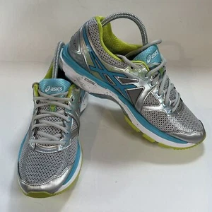 Asics GT-2000 4 Women's Gray Blue Green Athletic Running Shoes Size 9 T656N - Picture 1 of 7