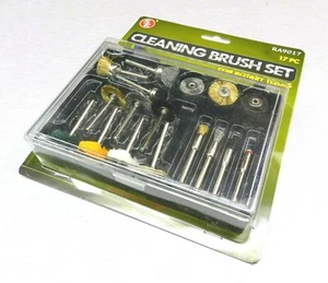 17 Pc Rotary Brush Set Assorted Cleaning Brushes Kit for Rotary Tools 1/8" Shank - Picture 1 of 9