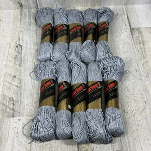 Aarlan de H.E.C. Lote de 10 madejas de hilo de algodón/viscosa gris Lucente #5176 50 g - Imagen 1 de 6
