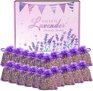 20 Packs Lavender Scented Sachet Bags, Fresh Scents Sachet Packets, Home Fragran - Picture 1 of 11
