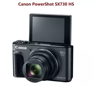 Canon PowerShot SX730 HS Digital Camera Black Color 20.3 MP Proper Functioning - Picture 1 of 13