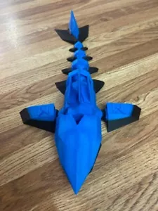 Toy Shark, 3d print, ocean animal, beach lover gift, color BLUE - Picture 1 of 6