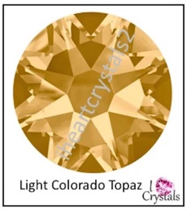 TOPACIO LIGERO COLORADO HOTFIX 6ss 2mm IHC Austria 2038 Cristal Estrás Plano Estrás - Imagen 1 de 5