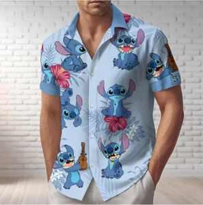 Disney Lilo Stitch 3D HAWAII SHIRT HALLOWEEN GIFT CHRISTMAS GIFT BEST PRICE - Picture 1 of 3
