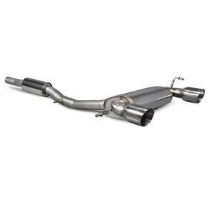 Scorpion Resonated cat-back Exhaust Silver Daytona Tips Audi TT 240 Quattro 8N - Picture 1 of 7