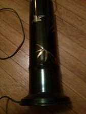 Vintage antique brass lamp signed bakelite socket