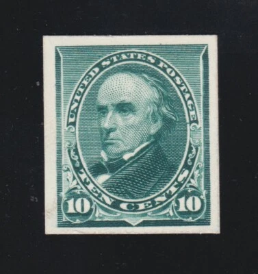 US 226P4 10c Webster Proof on Card VF-XF H SCV $40 (005) - Image 1 of 2