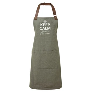 Vater Geschenk Schürze lustig personalisiert Andenken Kochen Geburtstag Weihnachtsmann - Bild 1 von 5