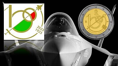 2 Euro 2023 Italia Aeronautica Militare 100° Centenario • 4€