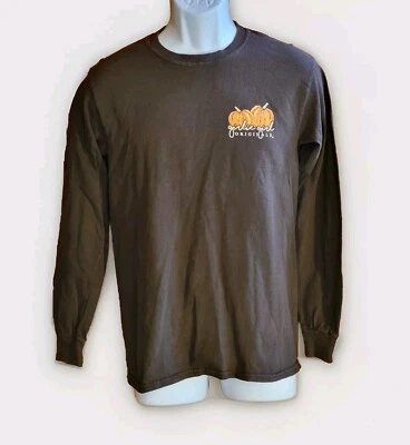 Girlie Girl Originals "Pumpkin Spice & Everything Nice" LS Brown Shirt Women's M - Image 1 of 4