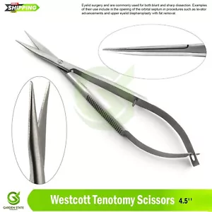 Westcott Tenotomy Forbici 4,5"" Strumenti chirurgici occhi curvi affilati - Foto 1 di 3