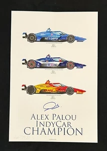 Impresión Alex Palou autografiada 3 veces campeón de IndyCar 18x12 edición limitada - Imagen 1 de 3