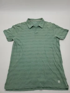 Dkny Jeans T-shirt Men Medium Henley Green spell out …#14761 - Picture 1 of 13