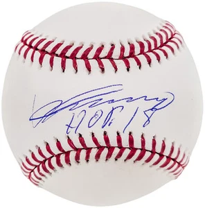 VLADIMIR GUERRERO SR. AUTOGRAPHED MLB BASEBALL EXPOS "HOF 18" BECKETT 203455 - Picture 1 of 7