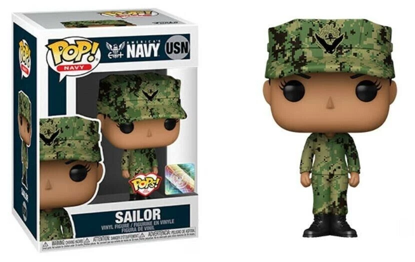 FUNKO Militar Pop! Azul Marino Sailor Figura de Vinilo USN [Femenino] - Imagen 1 de 1